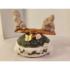 Animated Bear Cubs Music Box Let Me Call You Sweetheart" 1991 SUMMIT Collection